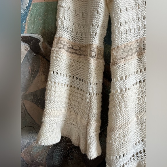 Rebecca Taylor Crochet Knit Tie Front Cardigan - Picture 5 of 11